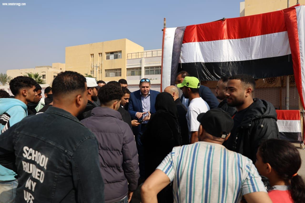 الدكتور جبيلي يتفقد اللجان الانتخابية ويؤكد أهمية المشاركة.. إقبال كبير بدائرة أكتوبر والشيخ زايد والواحات في انتخابات النواب 2025
