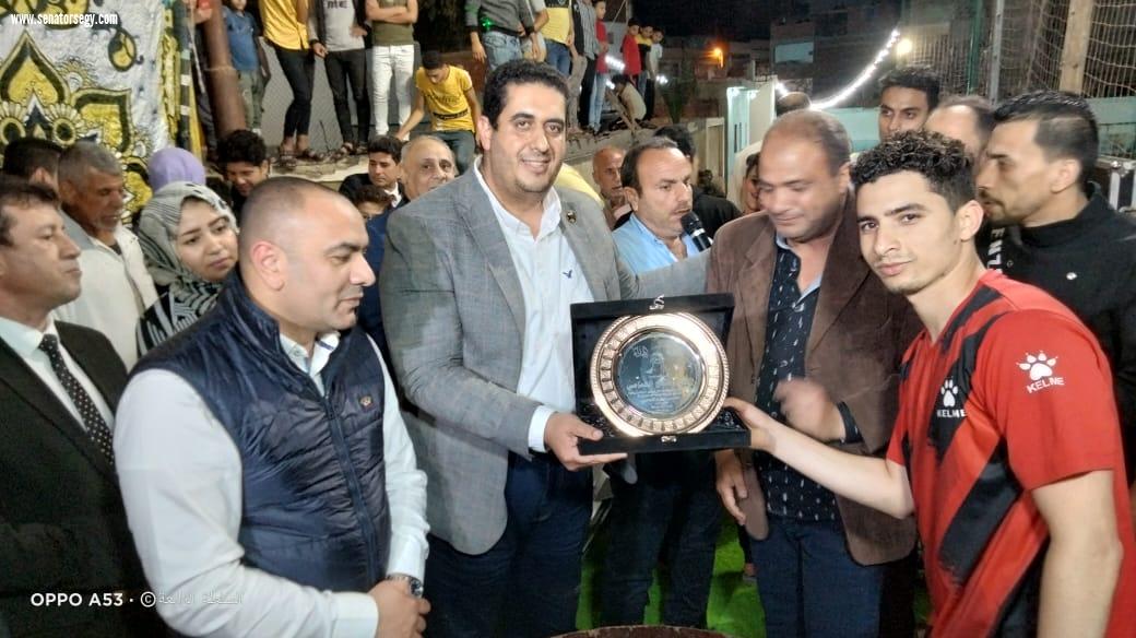 بالصور: النائبان وليد التمامي ومحمد ابوحجازي يشاركان في حفل نهائي دوري حزب مستقبل وطن بمركزالزرقا 