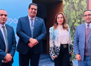 علي هامش إفتتاح الرئيس السيسي المنصورة الجديدة النائبان وليد التمامي ومحمد ابوحجازي يلتقون الدكتورة منال عوض  ومنسق حياة كريمه بدمياط محمدالبدري