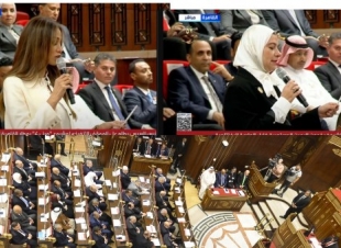 المرأةتتصدرالمشهدفي مجلس الشيوخ باخطاء لغوية في أداء القسم 