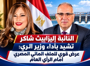 النائبة إليزابيث شاكر تشيد بأداء وزير الري: عرض قوي للملف المائي المصري أمام الرأي العام العالمي