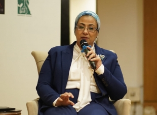 المستشارة أمل عمار تشارك في اللقاء الذي نظمه الاتحاد الأوروبي على هامش مهرجان أسوان الدولي لأفلام المرأة 